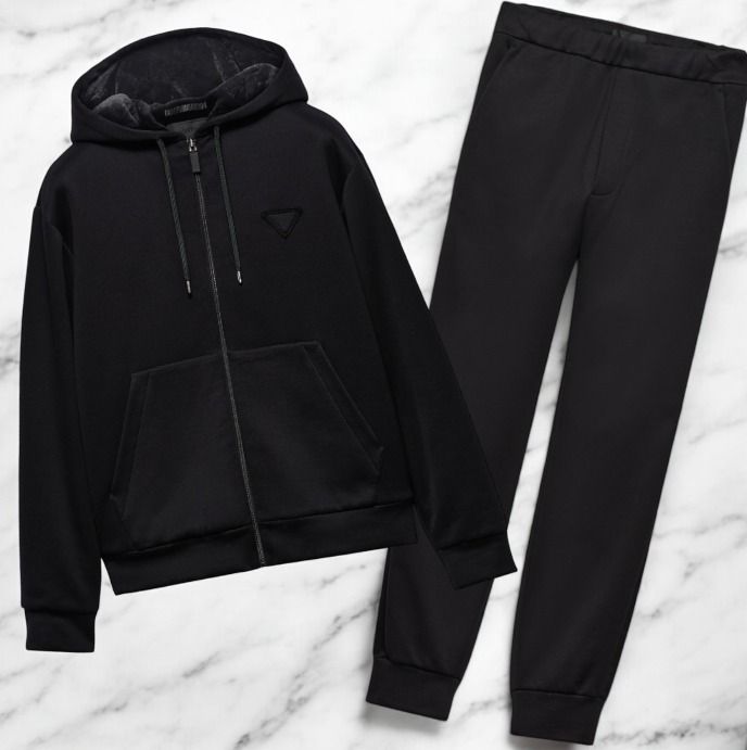 海外希少【PRADA】コットン ナイロン セットアップ (PRADA