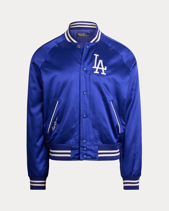 RALPH LAUREN × MLB】Dodgers Satin Jacket ◇ドジャース (Ralph