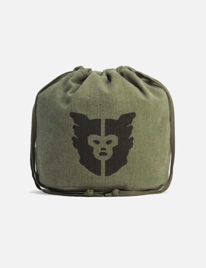 関税送料込【HUMAN MADE】DRAWSTRING BAG☆オリーブドラブ 巾着 (HUMAN