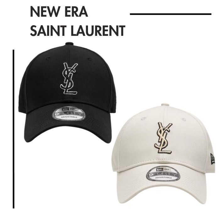 NEW ERA○サンローランコラボ○9FORTY YSLモノグラムキャップ (New Era