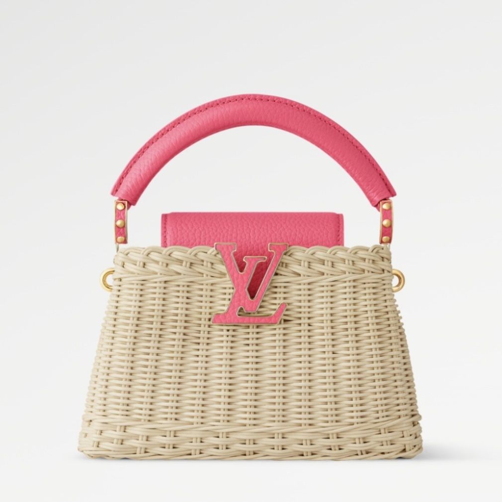 目を惹く♡【Louis Vuitton】カプシーヌ ミニ カゴバッグ (Louis