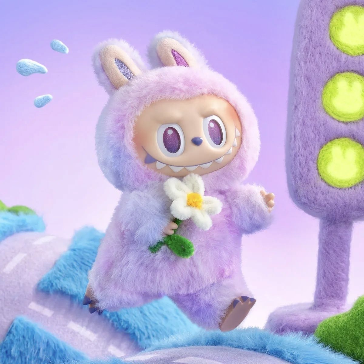 THE MONSTERS Big into Energy ラブブ ぬいぐるみペンダント (POP MART