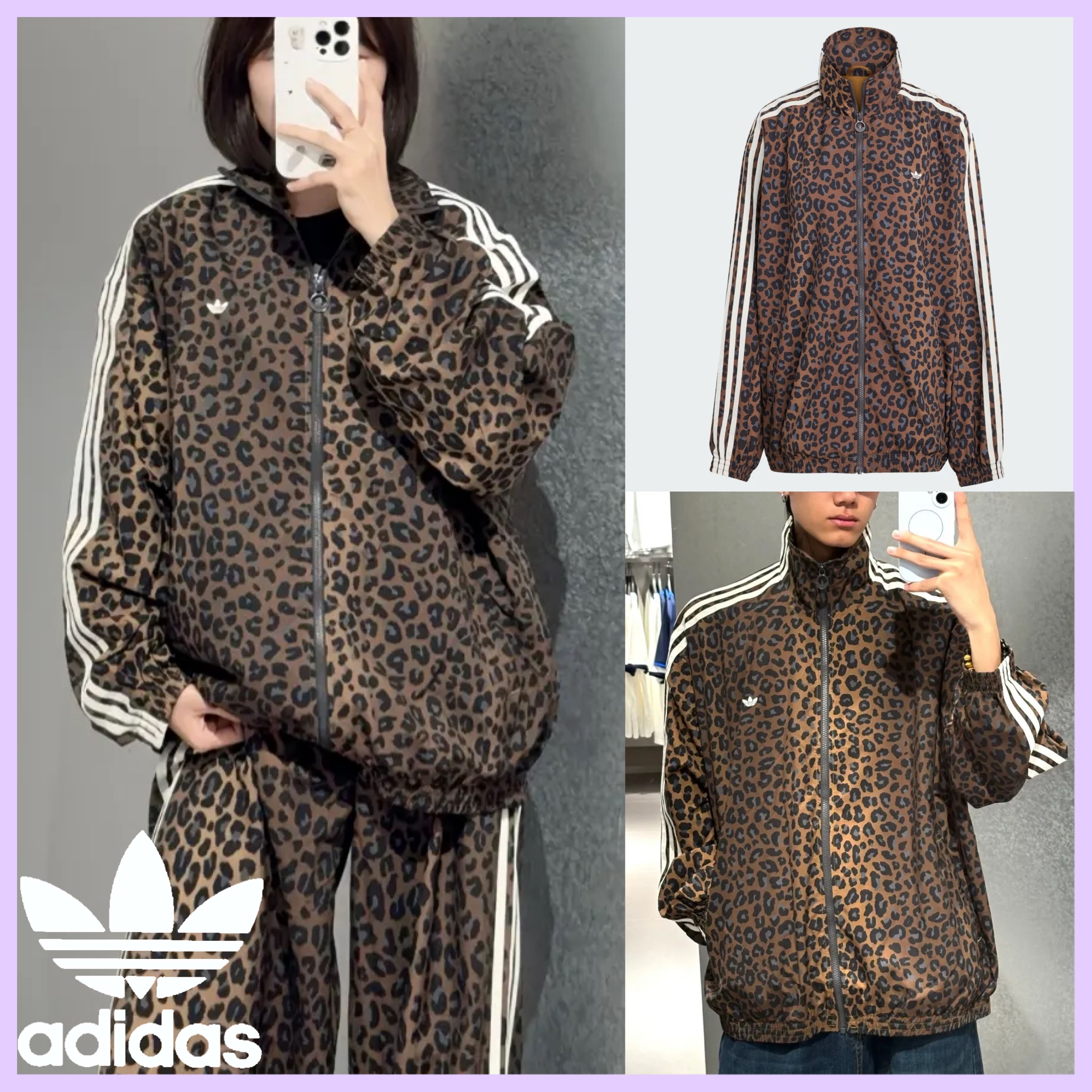 送関込み☆adidas Originals☆レオパード柄 トラックジャケット