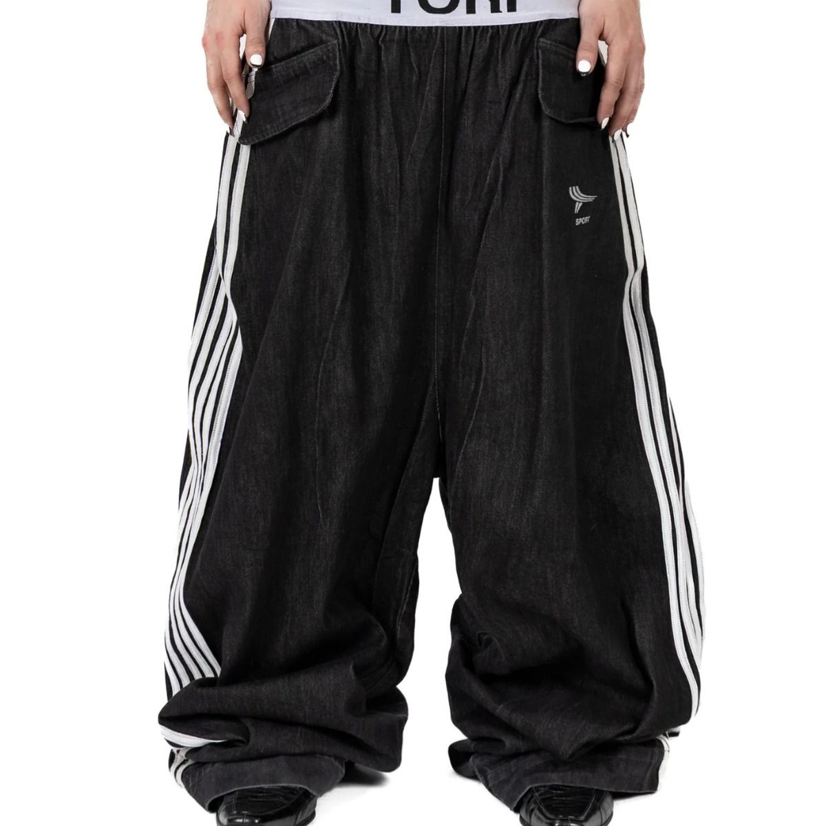 国内送関税込】YoriSport 5ストライプ エラスティックデニム (YORI