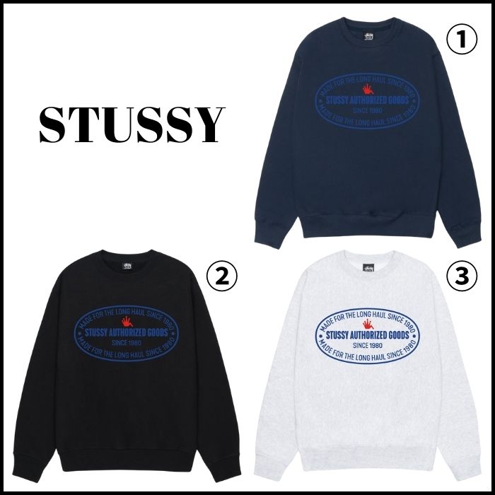 STUSSY】☆スウェット☆ AUTHORIZED CREW (STUSSY/スウェット