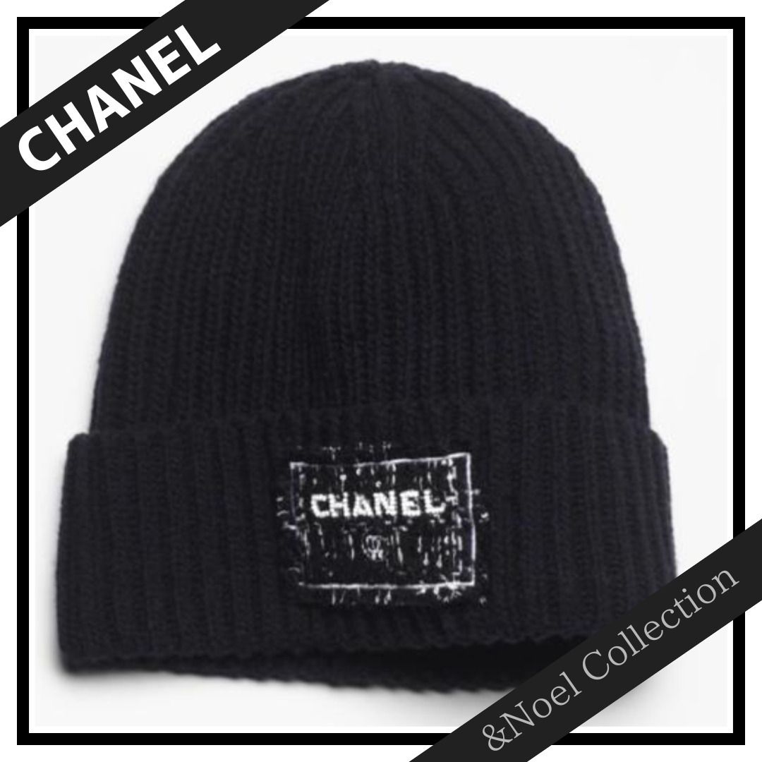 完売必至！ツイードロゴ♢】CHANEL *ニット帽 (CHANEL/ニットキャップ