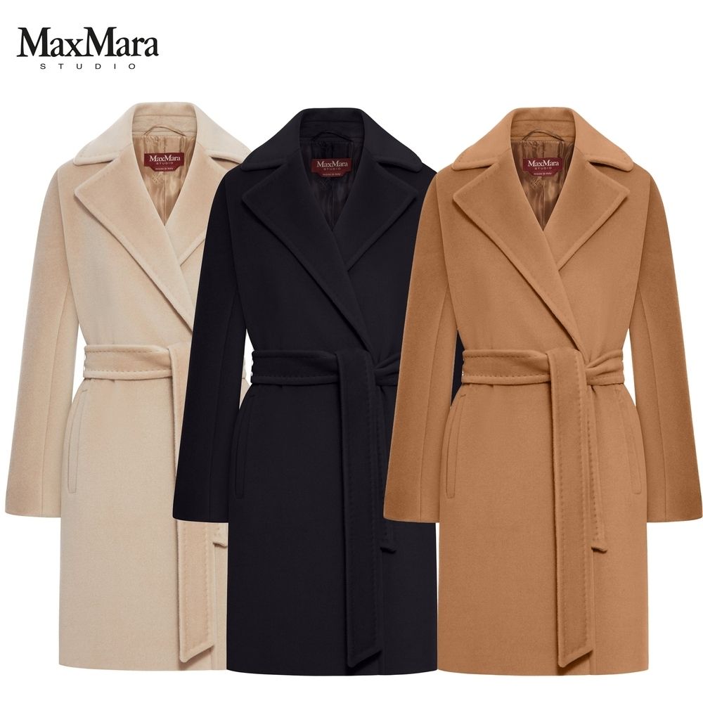 MaxMara Studio】 ピュアウール ローブコート シーレ SCIRE (Max Mara