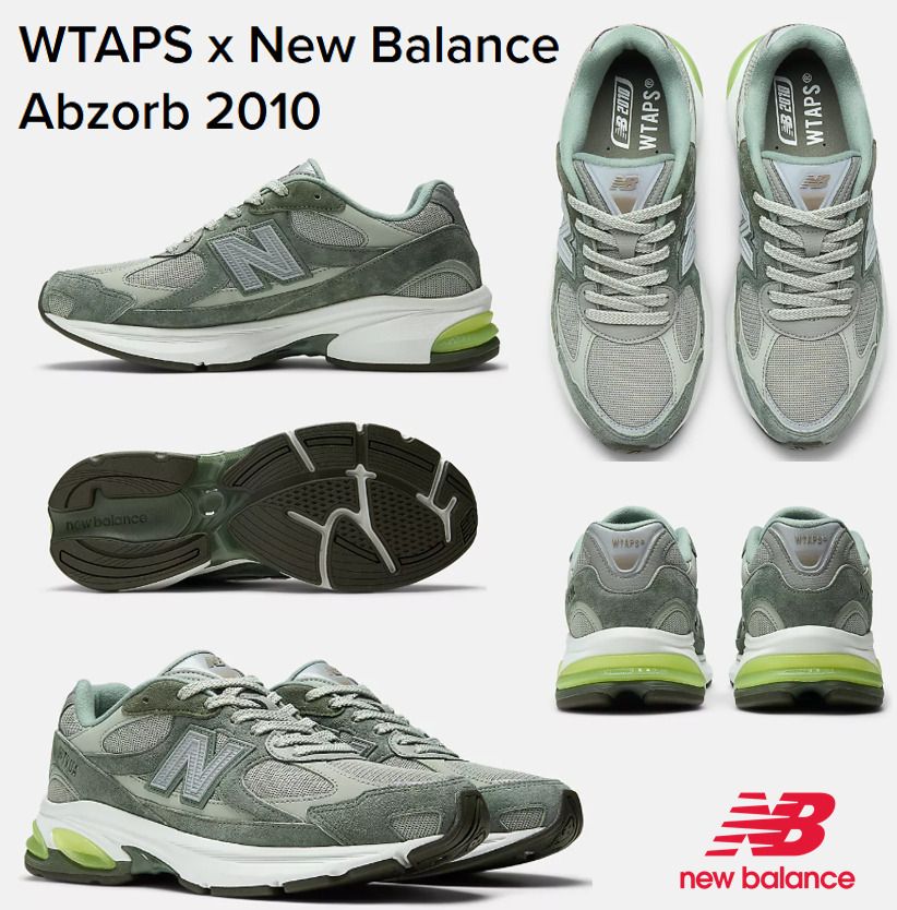 大注目！☆送料&関税込み！WTAPS x New Balance Abzorb 2010 (New