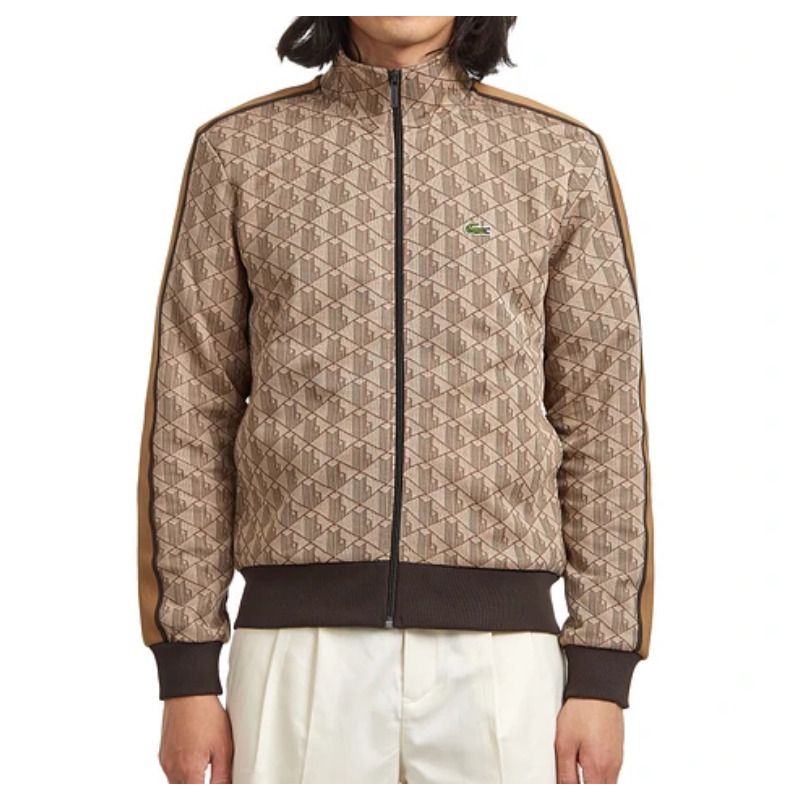 LACOSTE Paris ジャカード ジップアップ トラック ジャケット (LACOSTE