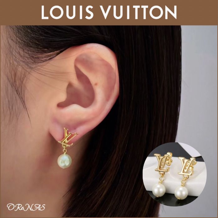 お洒落♪】Louis Vuitton ピアス・LV アイコニック ルイザ (Louis