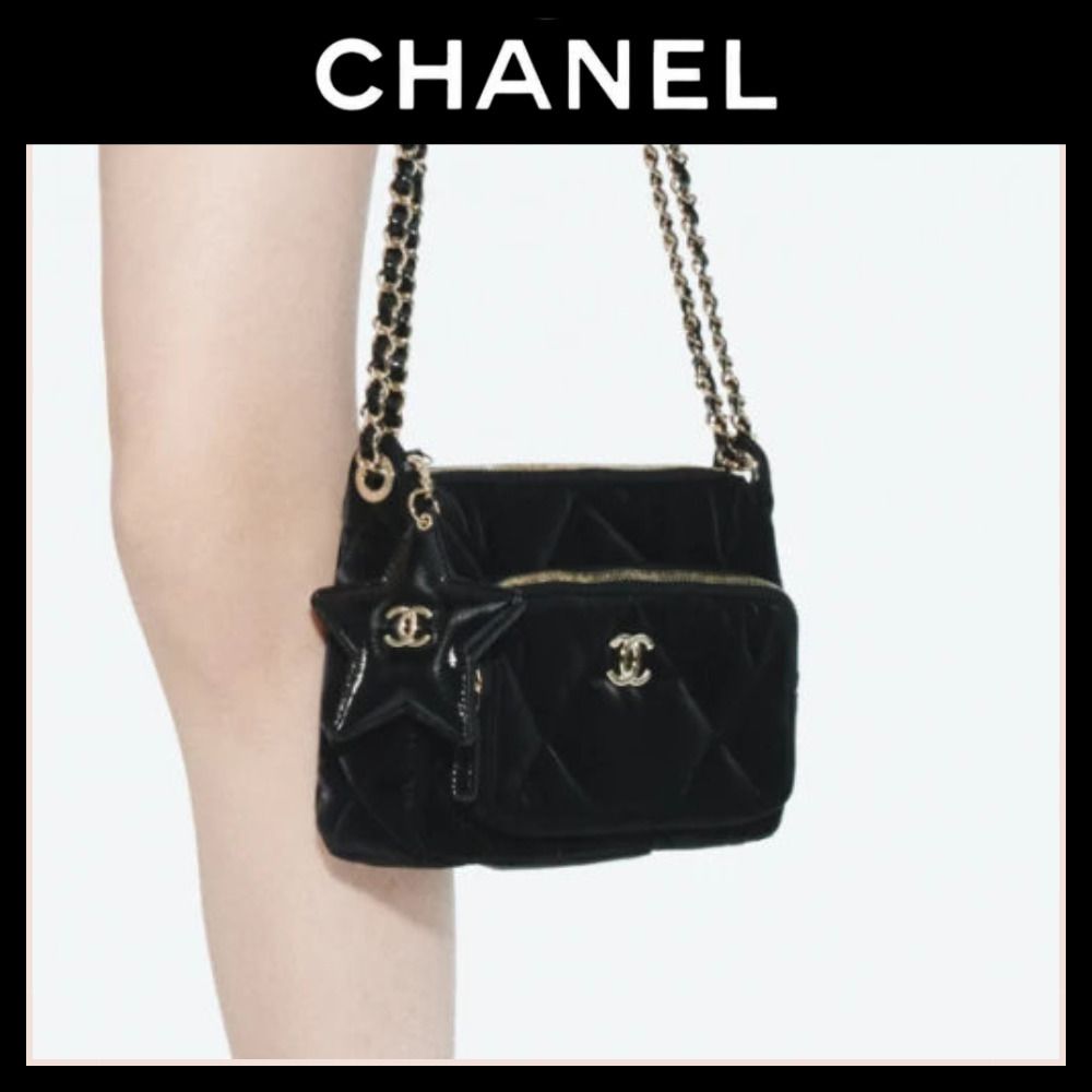 国内発送☆小松菜奈着用【シャネル】チェーン クラッチ バッグ (CHANEL