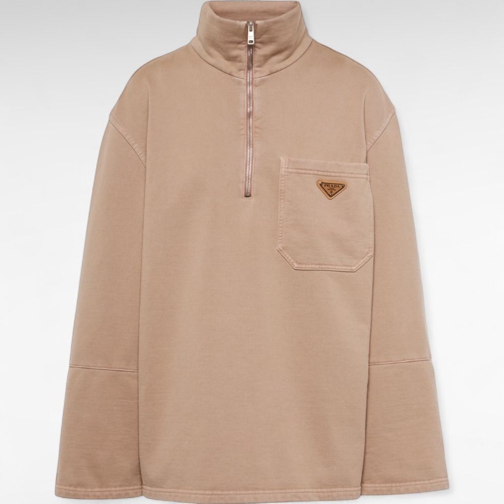 新作】PRADA プラダ 三角ロゴ ハーフジップ スウェット (PRADA