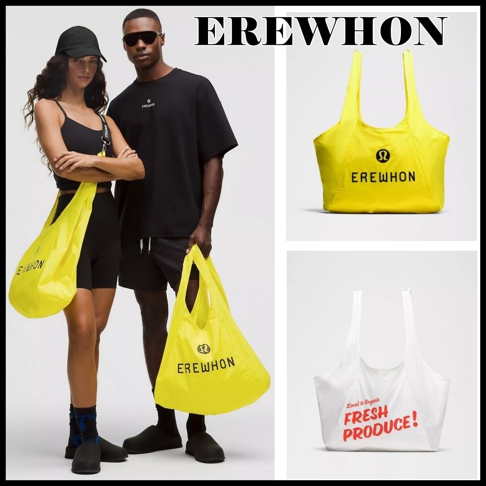 全2色☆セレブ御用達Lululemon x EREWHON限定コラボ エコバッグ