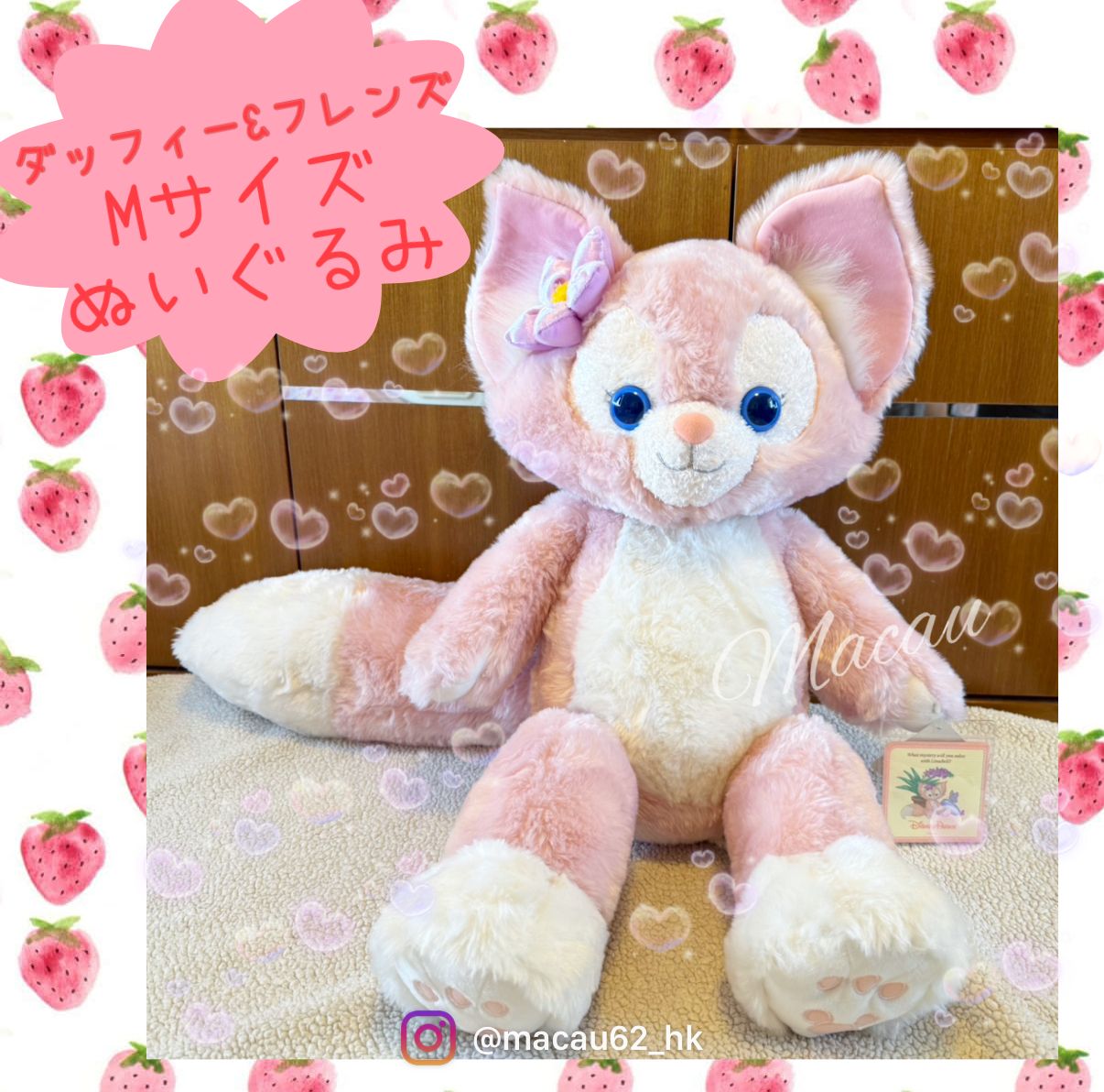 関税込!!香港ディズニー☆ダッフィー&フレンズMサイズぬいぐるみ