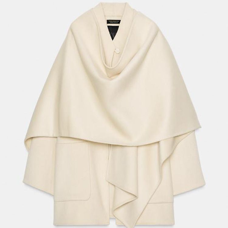 ZARA】ZW COLLECTION ウールケープコート8491/257/712 (ZARA/ポンチョ