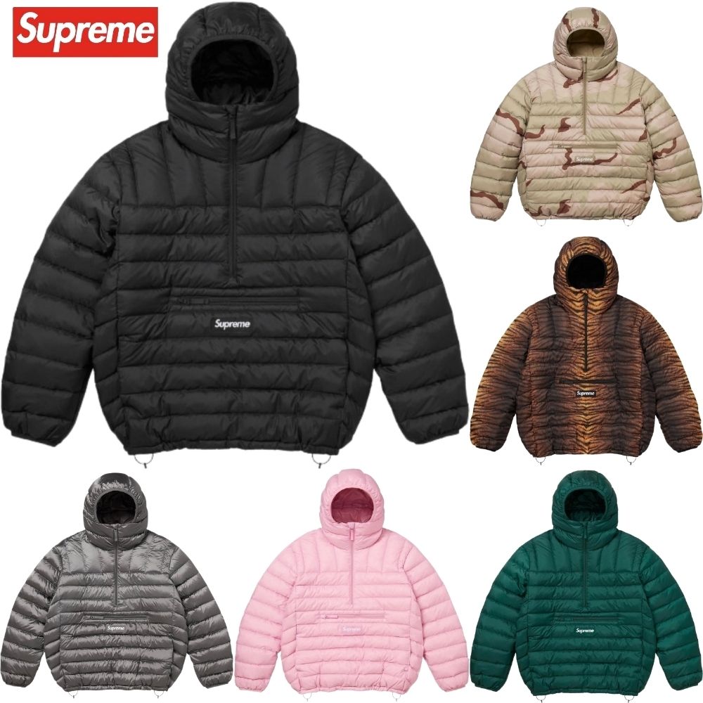 Supreme】 Micro Down Half Zip Hooded Pullover Jacket (Supreme