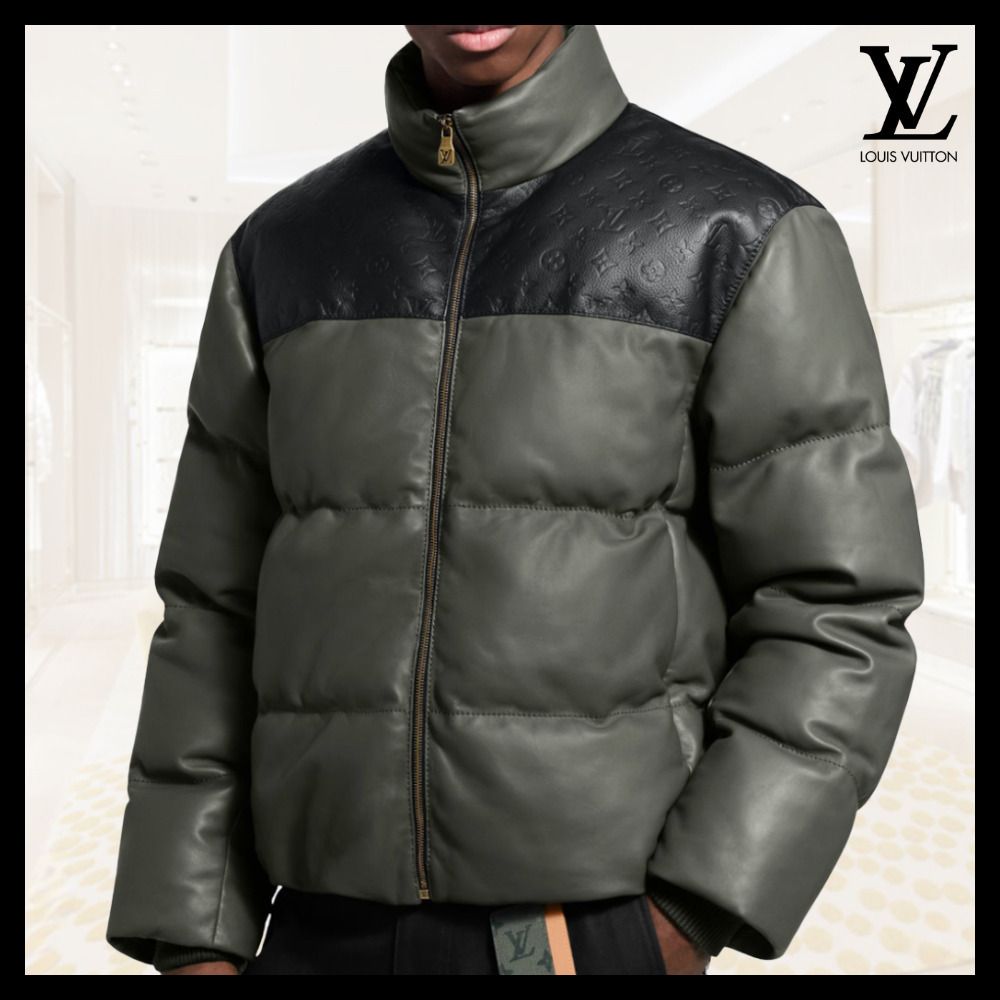 軽やかで品格漂う逸品【Louis Vuitton】レザー ダウンジャケット