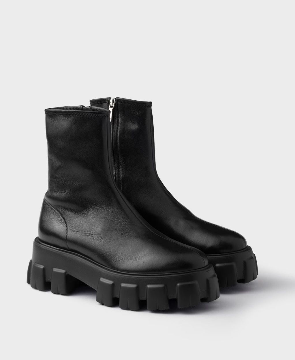 PRADA モノリス ストレッチナッパレザーブーツ (PRADA/ショートブーツ