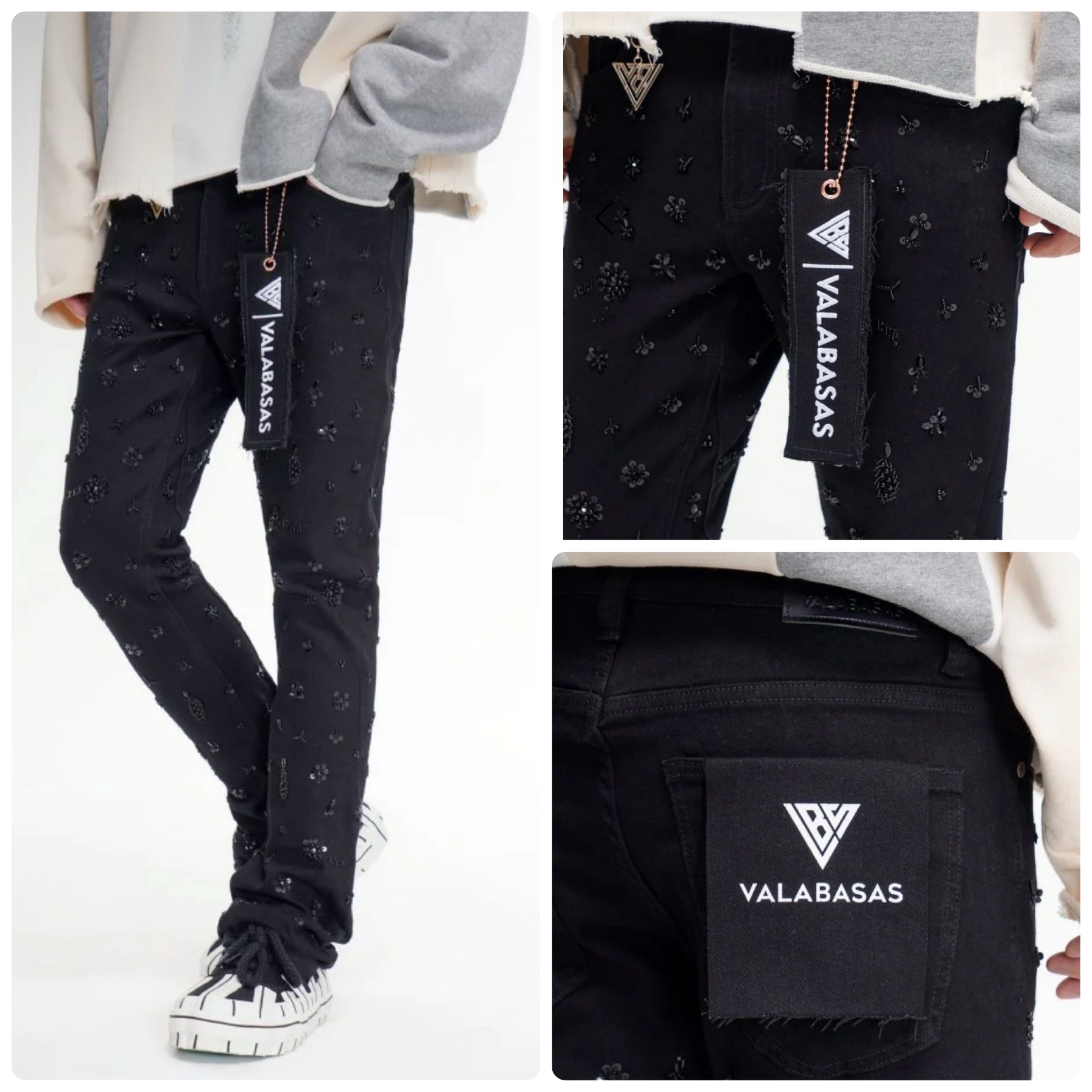 VALAVASAS SHEA スタックド フレアジーンズ (VALABASAS/デニム