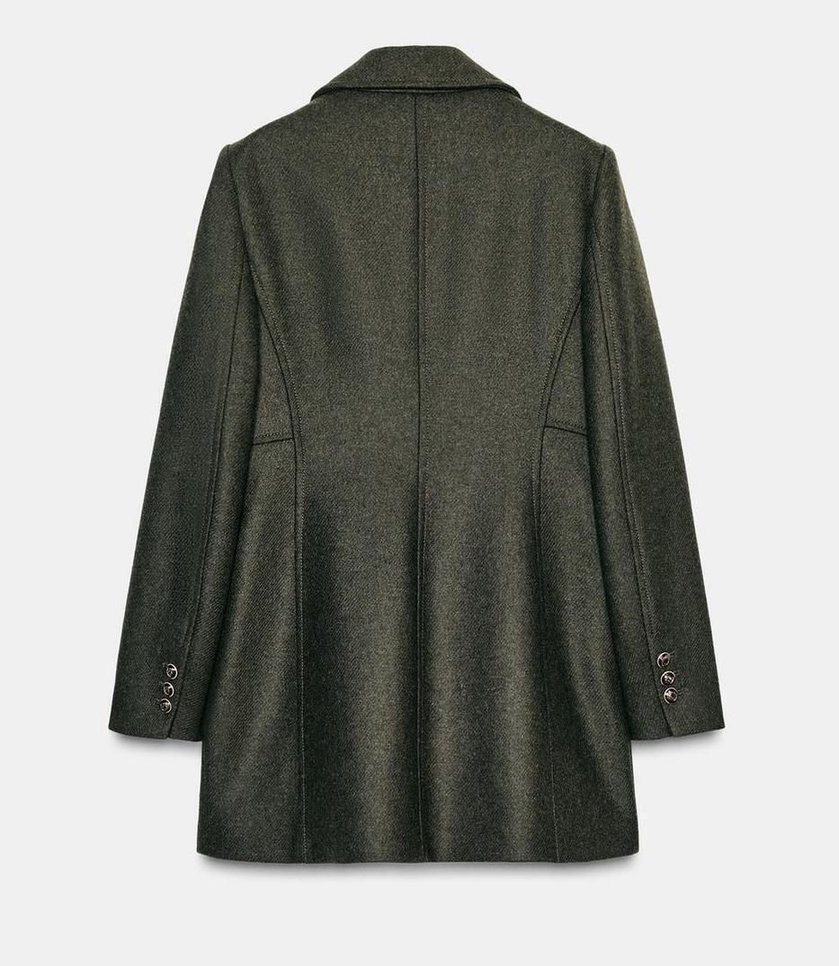 ☆ドイツ発*ZARA*新作*ダブルブレストウールコート/KHAKI☆ (ZARA