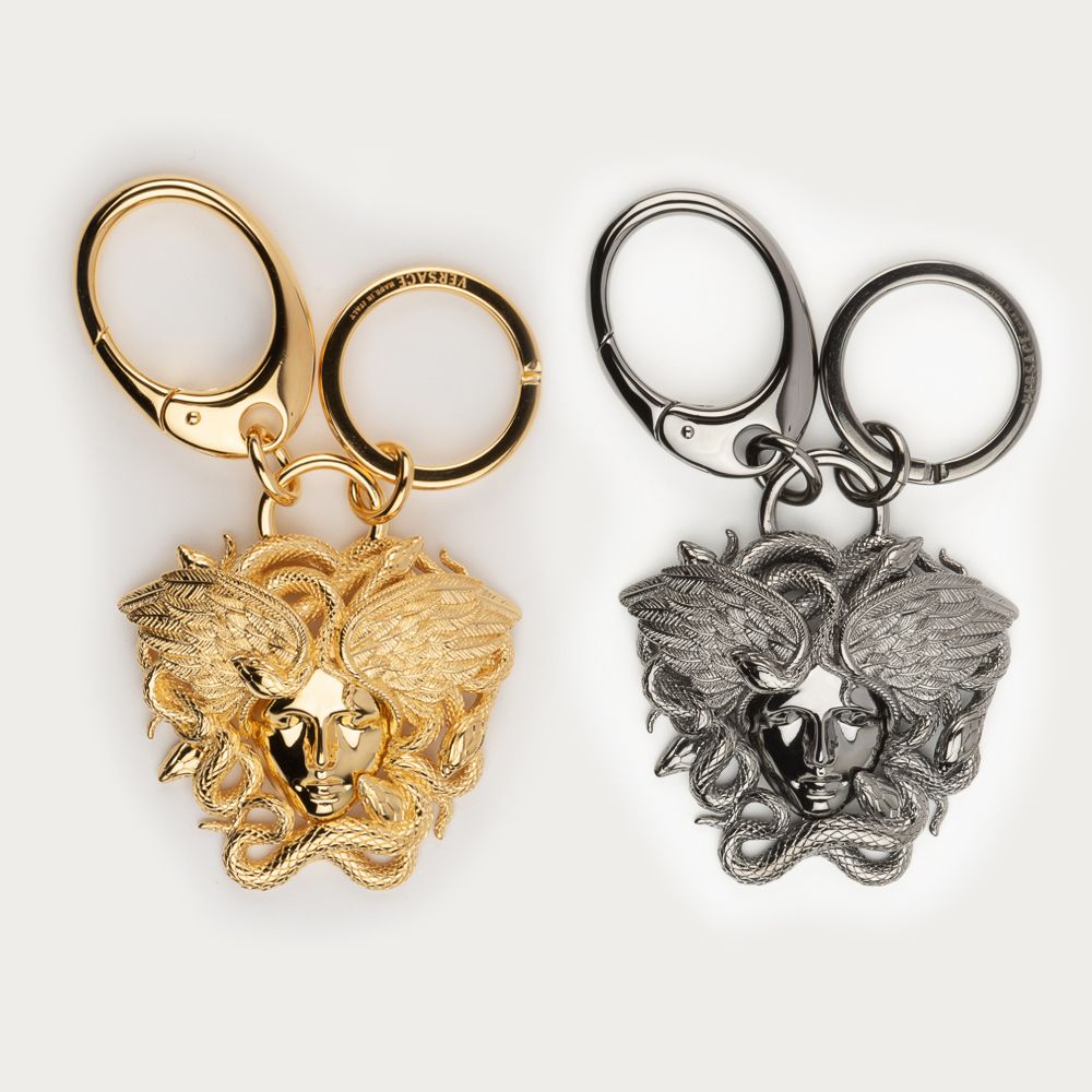 VERSACE☆ヴェルサーチェ キーホルダー キーリング MEDUSA 顔 (VERSACE