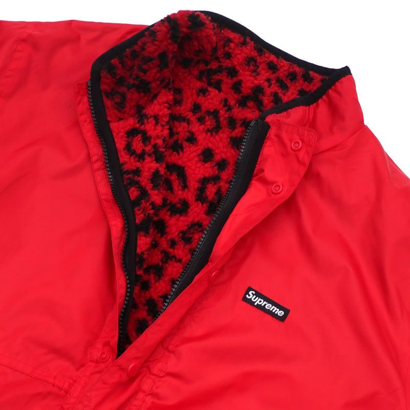 Supreme FW17 Leopard Fleece Reversible Jacket (Supreme/フリース