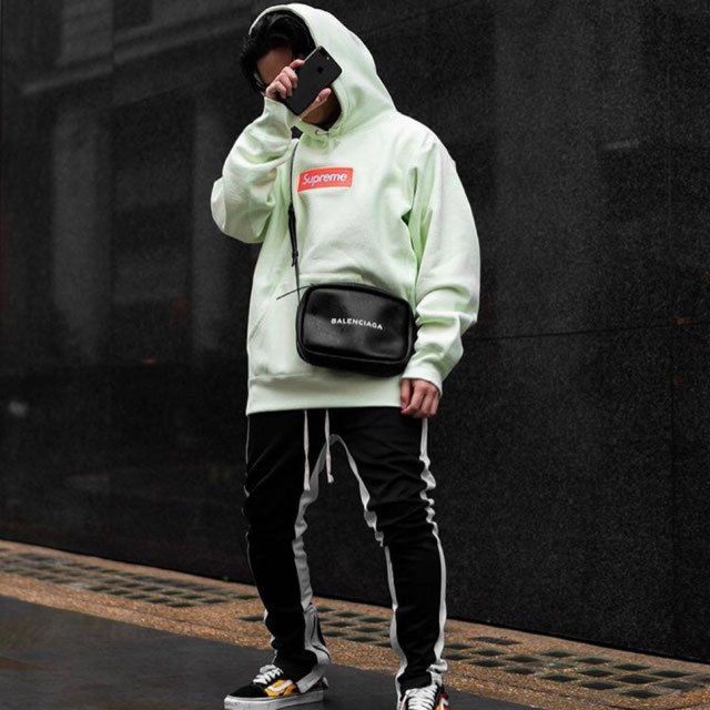 Supreme Box Logo Hooded Pale Lime シュプリーム フーディ ロゴ