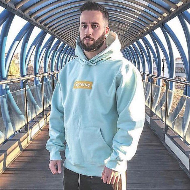 Supreme Box Logo Hooded Ice Blue シュプリーム フーディ ロゴ