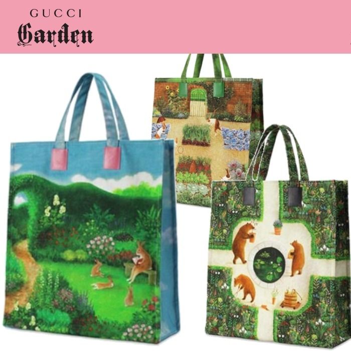 GUCCI グッチ ガーデン コラボ トートバックcanvas Menagerie (GUCCI