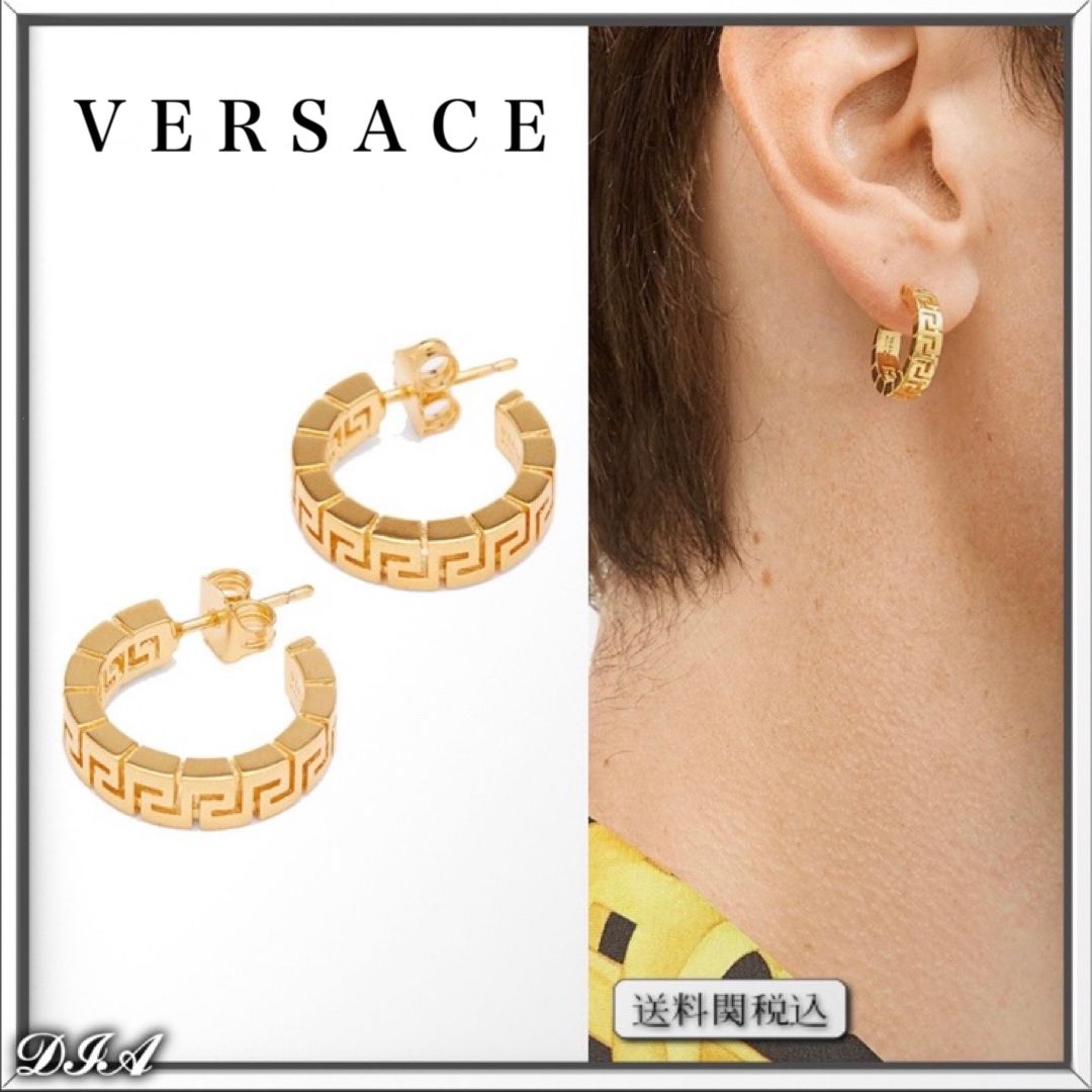 VERSACE ゴールドトーン フープピアス 人気 (VERSACE/ピアス) 57872416