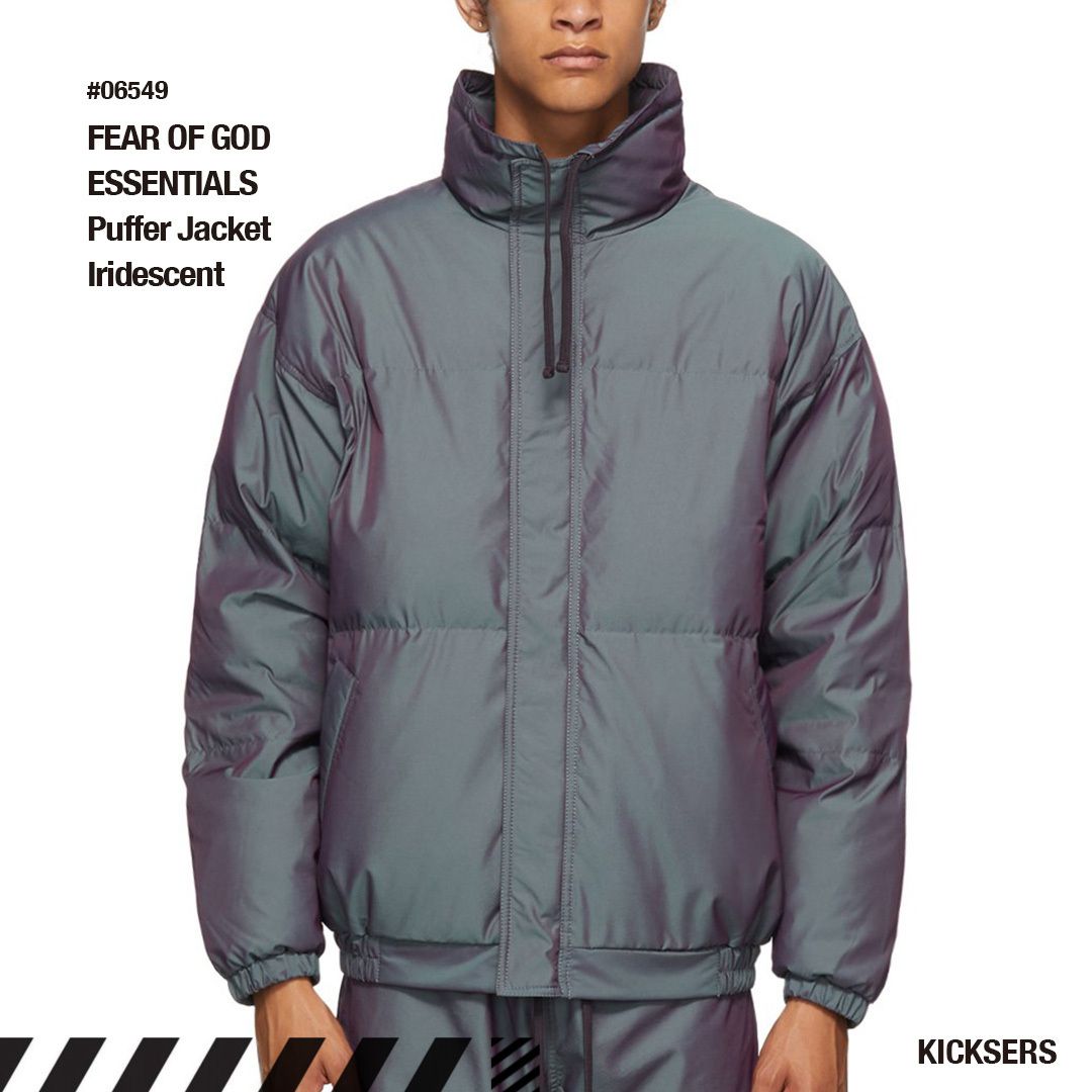 人気話題！FOG ESSENTIALS Puffer Jacket Iridescent (FEAR OF GOD