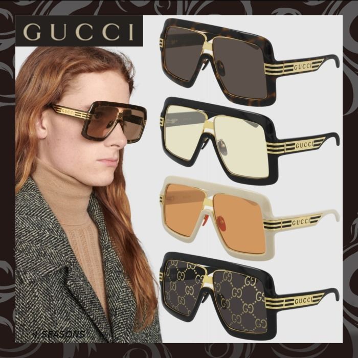 売切必至☆Gucci スクエアフレーム サングラス/NewArrival (GUCCI