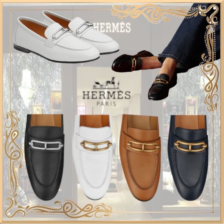 大人気! 【エルメス】 コレット ローファー モカシン 6色 (HERMES