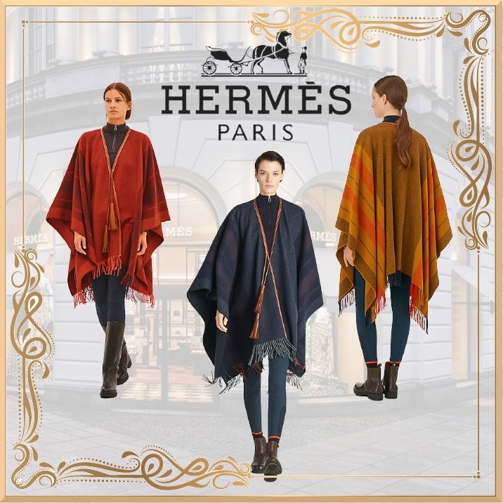 人気！【エルメス】ポンチョ ロカバール (HERMES/ポンチョ・ケープ