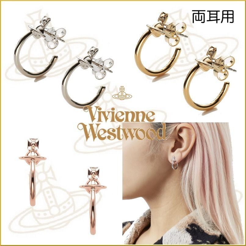 21/22新作☆vivienne westwood☆VERAフープロゴピアス (Vivienne