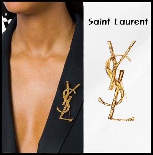 ◇SAINT LAURENT◇YSLオピウムクロコダイルブローチ◇正規品◇ (Saint