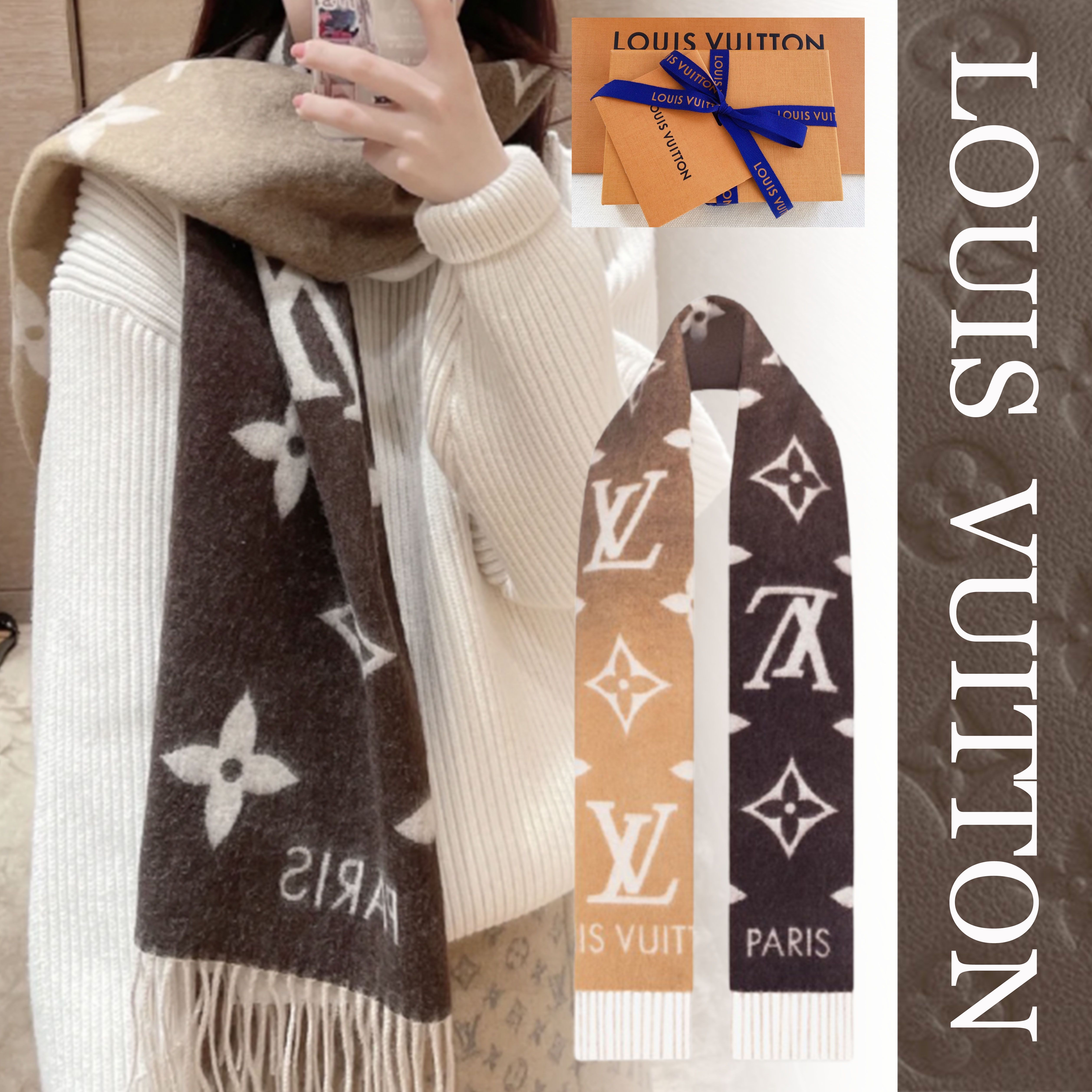 希少 ◇ LOUIS VUITTON マフラー スカーフ アクセサリー ギフト (Louis