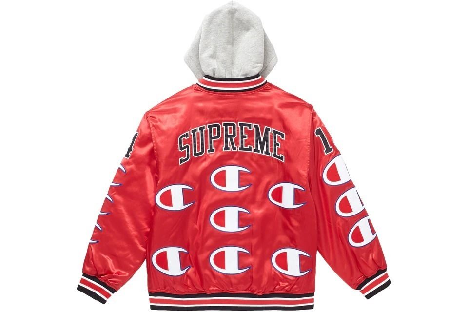Supreme Champion Hooded Satin Varsity Jacket シュプリーム (Supreme