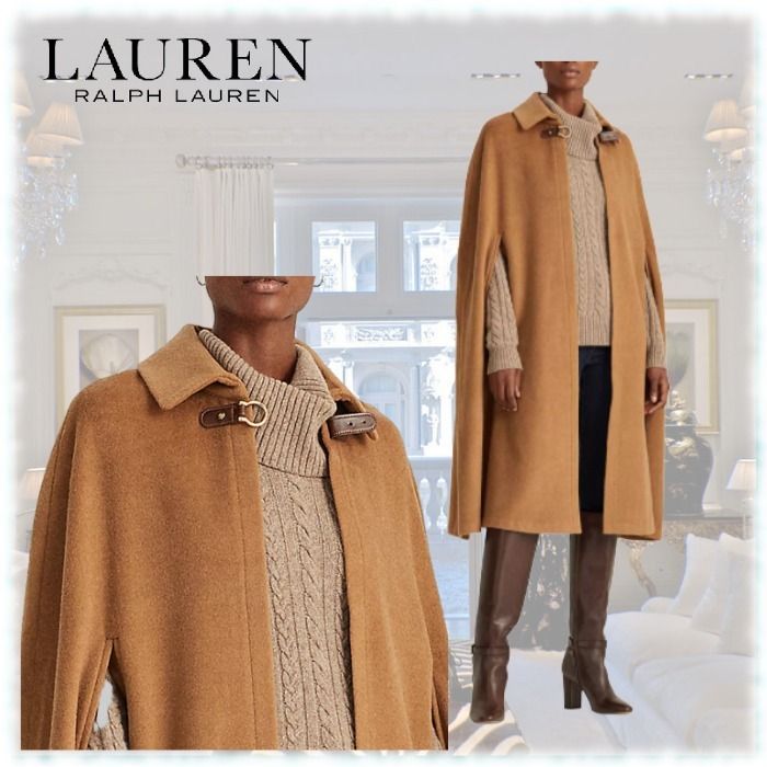 新作! Ralph Lauren(ラルフ)ウール ケープコート (Ralph Lauren