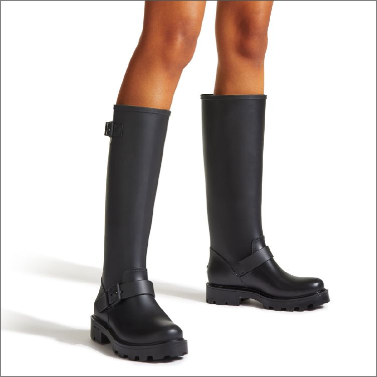 Jimmy Choo☆ YAEL FLAT TALL ロングレインブーツ ☆送料込 (Jimmy