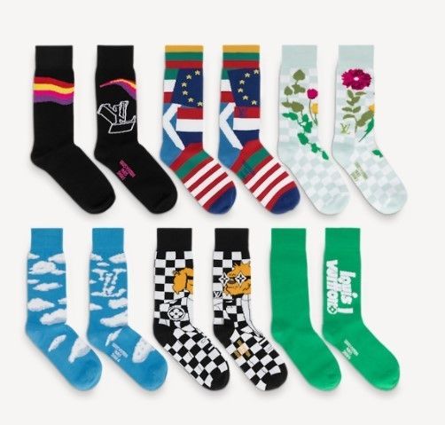 SALE】残少！ルイヴィトン LVアーカイブソックスセット (Louis Vuitton