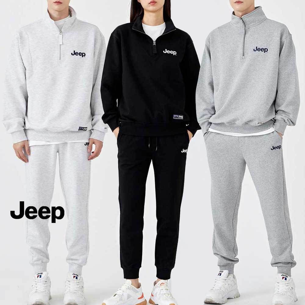 ☆JEEP☆ HALF ZIP UP M-LOGO SWEAT & PANTS SETUP 男女兼用 (JEEP
