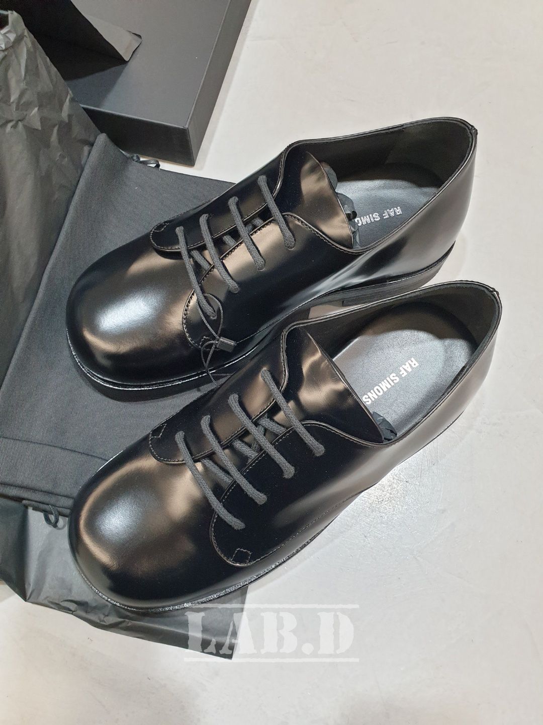 RAF SIMONS | INDUSTRIAL DERBY SHOES BLACK ダービー (RAF SIMONS