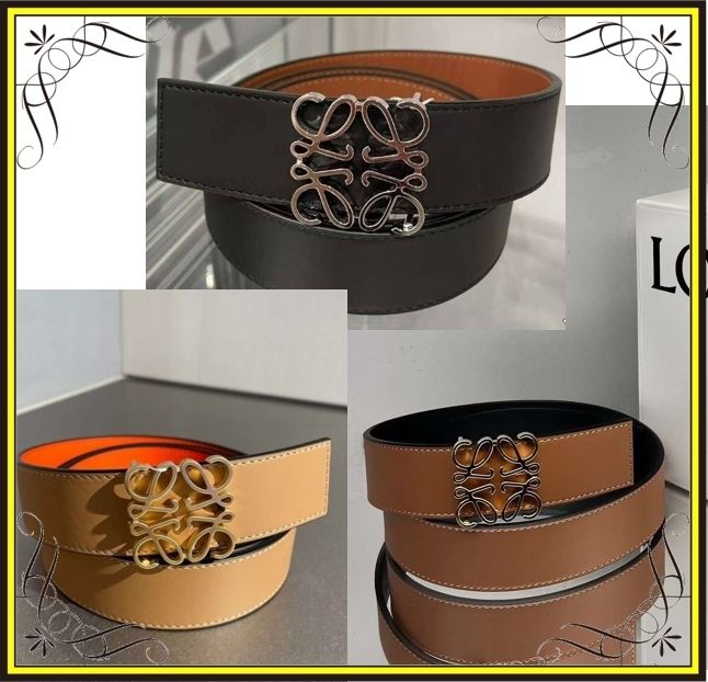 LOEWE】ロエベ アナグラム ベルト スムースカーフ (LOEWE/ベルト