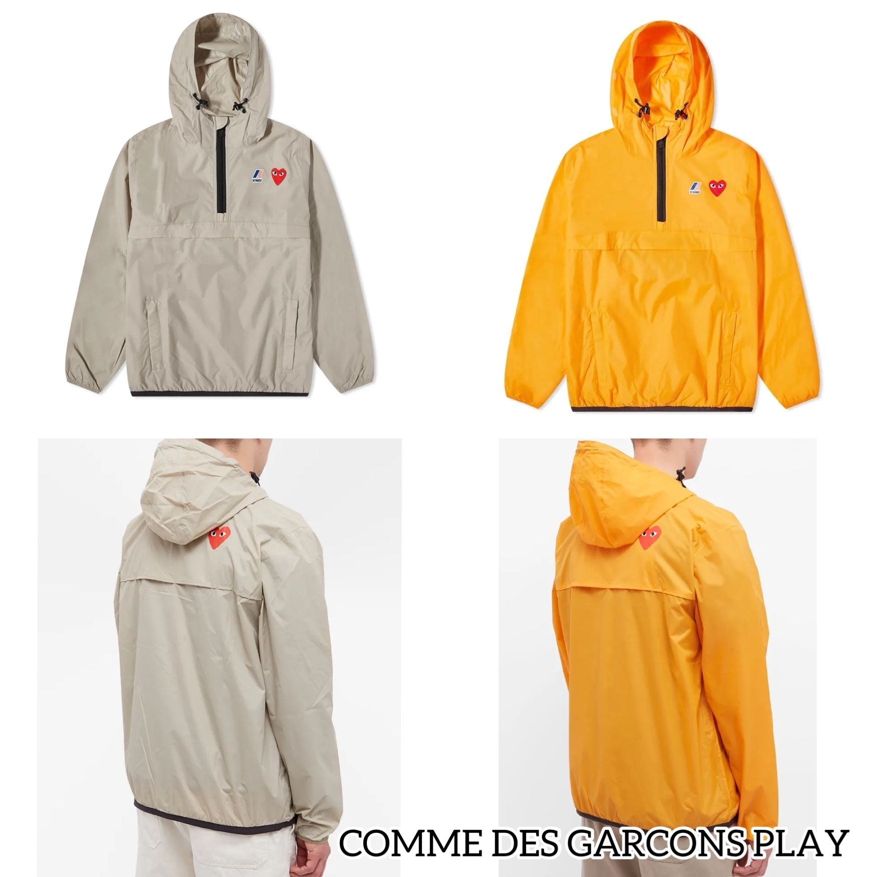 関税込】COMME des GARCONS PLAY◇ハート ナイロンジャケット (COMME