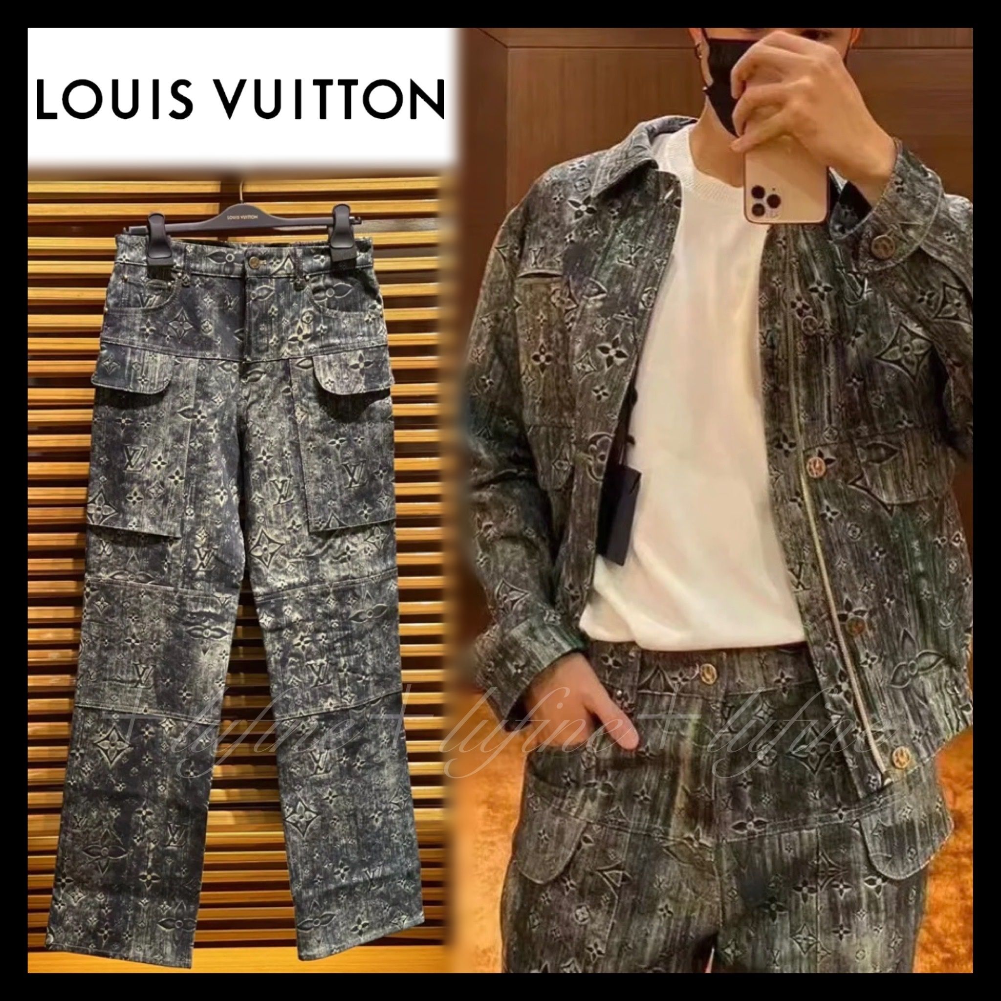 スニーカーとの相性抜群！！】ルイヴィトン デニム パンツ (Louis