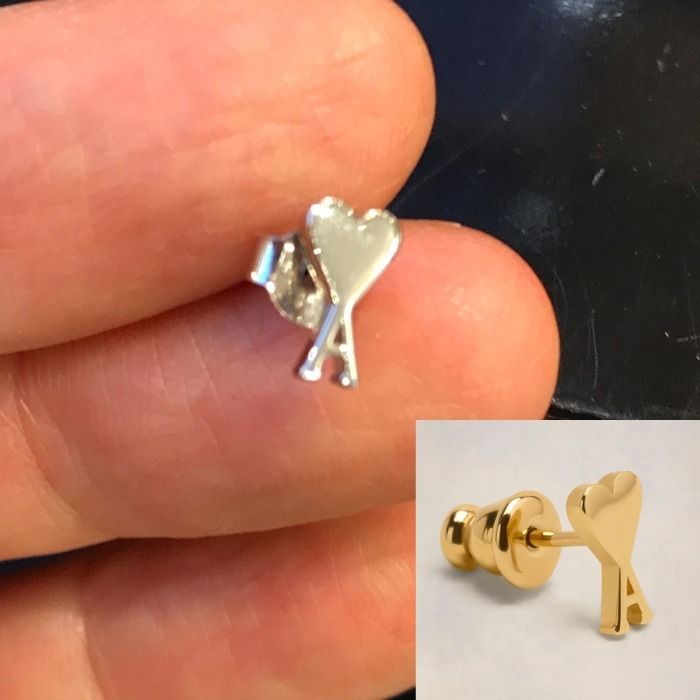 AMI PARIS（アミ パリス）】Ami de Coeur シングルピアス (AMI PARIS