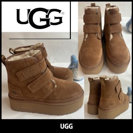 New【UGG】NEUMEL PLATFORM 厚底 スエード ブーツ (UGG/ショートブーツ
