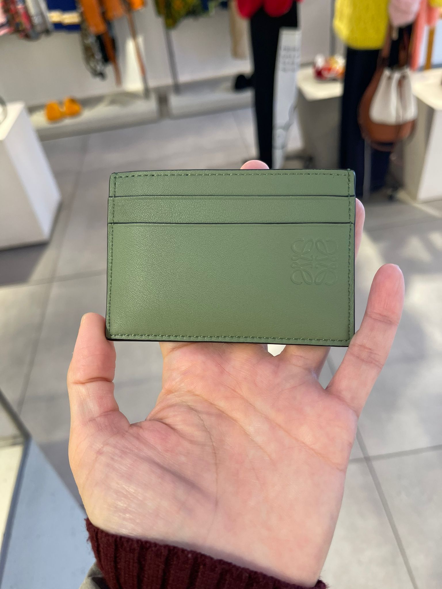 ☆VIP奇跡セール価格☆【LOEWE】PLAIN CARD HOLDER ROSEMARY (LOEWE