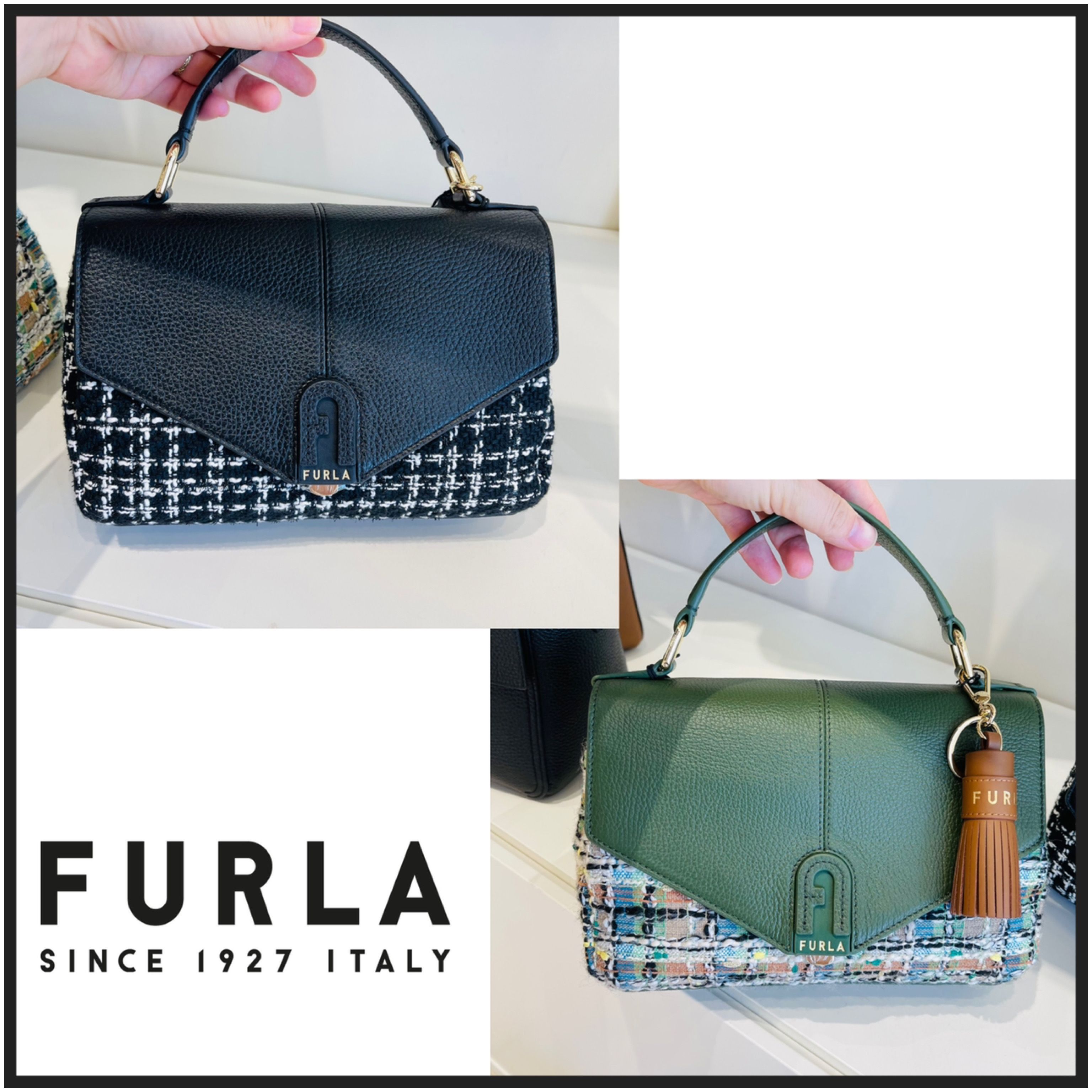 FURLA] トップハンドルバッグ ツイード DAFNE 2WAY (FURLA